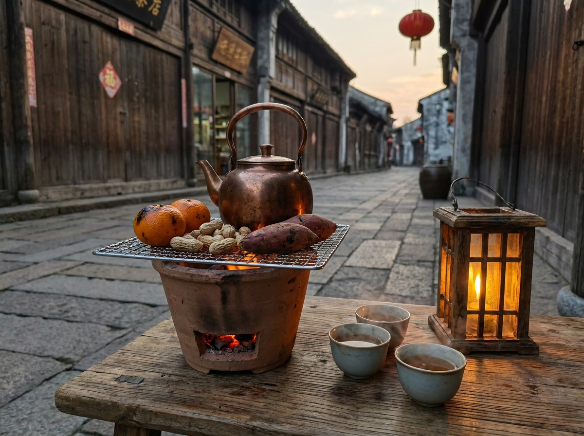 下浩里围炉煮茶